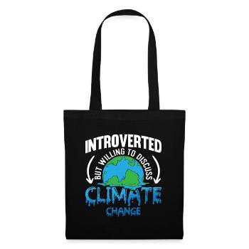 Climate Change Introverted But Willing Environment - Stoffbeutel - Schwarz - Vorne