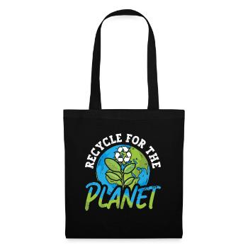 Recyclage du changement climatique pour la planète Terre Mère - Sac en tissu - noir - Devant