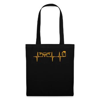 Drone Pilote Drone Bière Heartbeat Quadcopter Drone - Sac en tissu - noir - Devant