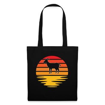 Goat Retro - Tote Bag - black - Front
