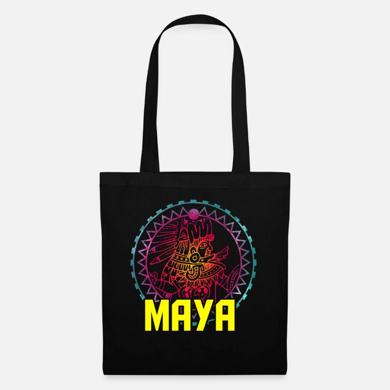 Maya Zivilisation Mittelamerika - Stoffbeutel - Schwarz
