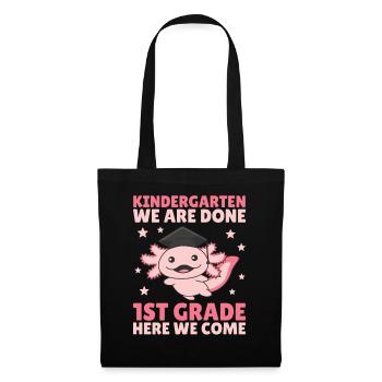 Kids Kindergarten graduate Axolotl 1st grade - Stoffbeutel - Schwarz - Vorne
