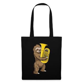 Sloth Music Gift Kids Band Tuba - Sac en tissu - noir - Devant