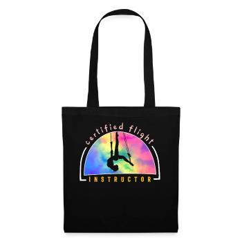 Aerialists Circus Shirt, Certified Flight - Tote Bag - black - Front