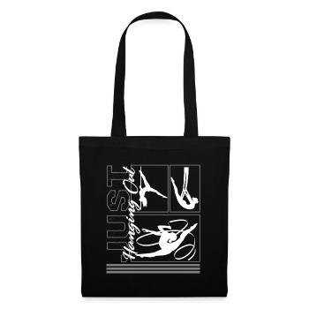Aerialists Circus Shirt, Just Hanging Out Trapeze - Tote Bag - black - Front