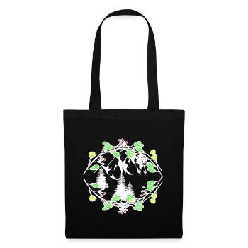 Spring Nature Nature Lovers Alps Mountaineers - Tote Bag - black - Front