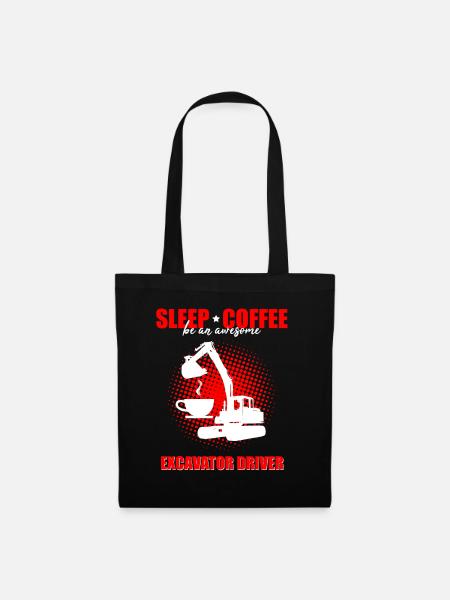 Baggerführer für Bagger und Sandbagger - Stoffbeutel - Schwarz