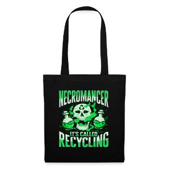 Conception de nécromanciens de recyclage de morts-vivants pour un - Sac en tissu - noir - Devant