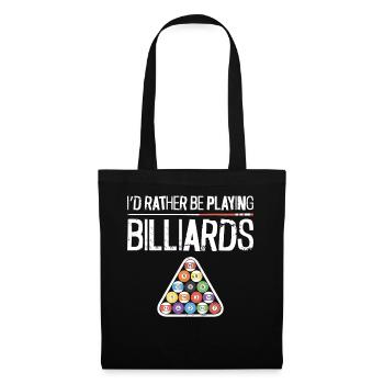 Billiards Pool Player Ball I'd - Tote Bag - black - Front