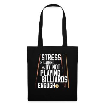 Billiards Pool Player Ball Vintage - Tote Bag - black - Front