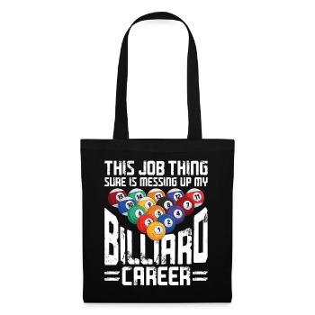 Billiards Pool Player Ball Vintage - Tote Bag - black - Front