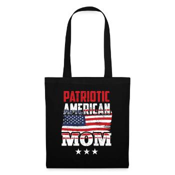 Patriotic American Mother USA Patriot US - Tote Bag - black - Front