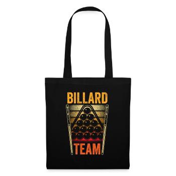 Billard-Team Pool Billard Billiard Spieler - Stoffbeutel - Schwarz - Vorne