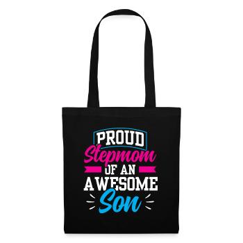 Proud stepmother of a great son child - Tote Bag - black - Front