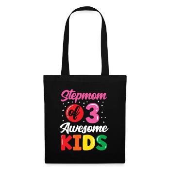 Stepmother of three great children - Tote Bag - black - Front