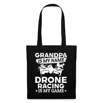Drone Pilot Grandpa est mon nom Drone Racing est mon - Sac en tissu - noir - Devant