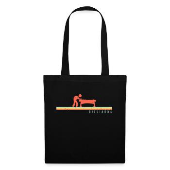 Billiards Pool Player Ball Retro - Tote Bag - black - Front