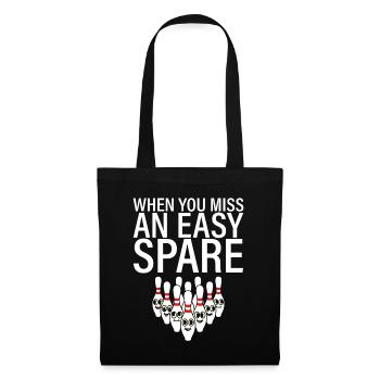When You Miss An Easy Spare 2 - Tote Bag - black - Front
