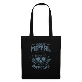 Heavy Metal Matters Bone Skull Music - Tote Bag - black - Front