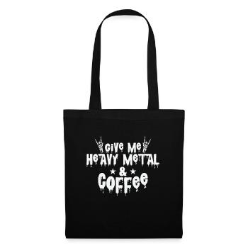 Give Me Heavy Metal and Coffee Music Band - Tote Bag - black - Front