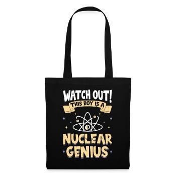 This Boy Is A Nuclear Genius - Stoffbeutel - Schwarz - Vorne