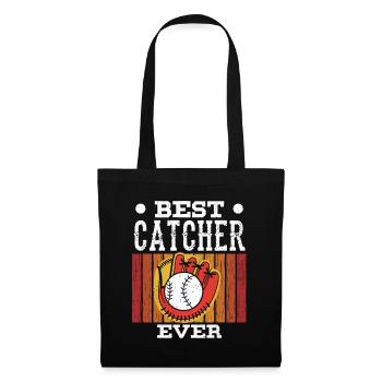 Best Catcher Ever Catcher Baseball Hobby - Tote Bag - black - Front