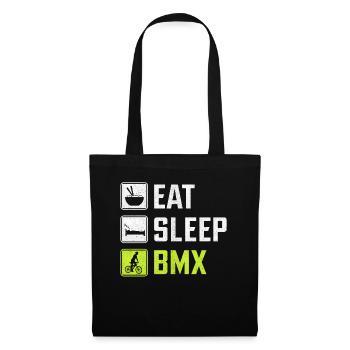 Eat Sleep Bmx Bycycle - Stoffbeutel - Schwarz - Vorne