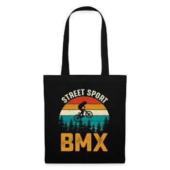 Vintage Street Sport BMX Rider - Tote Bag - black - Front