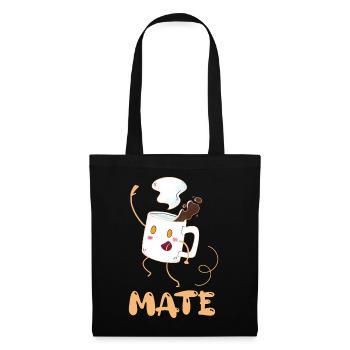 Petite amie, petit ami, homme, partenaire de la Saint-Valentin - Sac en tissu - noir - Devant