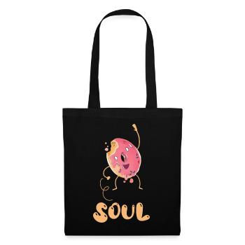 Petite amie, petit ami, homme, partenaire de la Saint-Valentin - Sac en tissu - noir - Devant