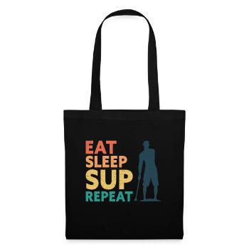 Eat Sleep SUP Repeat Stand Up Paddler Stand-Up Paddle - Tote Bag - black - Front