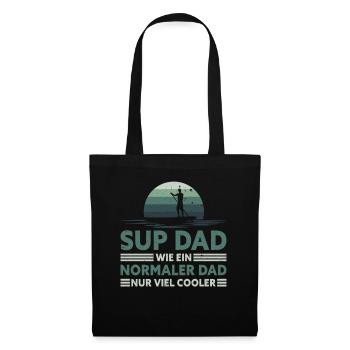 Retro SUP Dad - Comme un papa normal seulement plus cool - Sac en tissu - noir - Devant