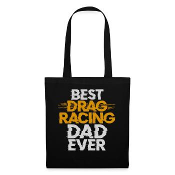 Drag Racing Race Car Dad Vintage - Stoffbeutel - Schwarz - Vorne