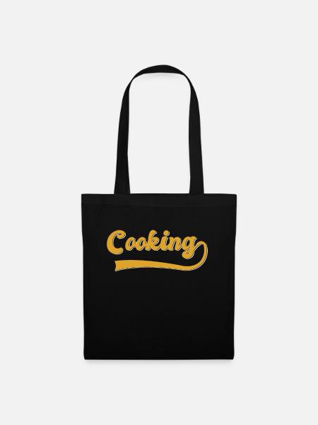 Kochen - Stoffbeutel - Schwarz