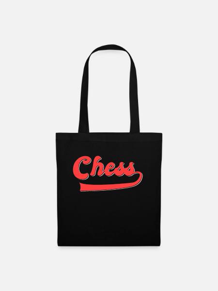 Schach - Stoffbeutel - Schwarz
