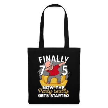 75th birthday man 75 years old 75th 75er grandpa - Tote Bag - black - Front