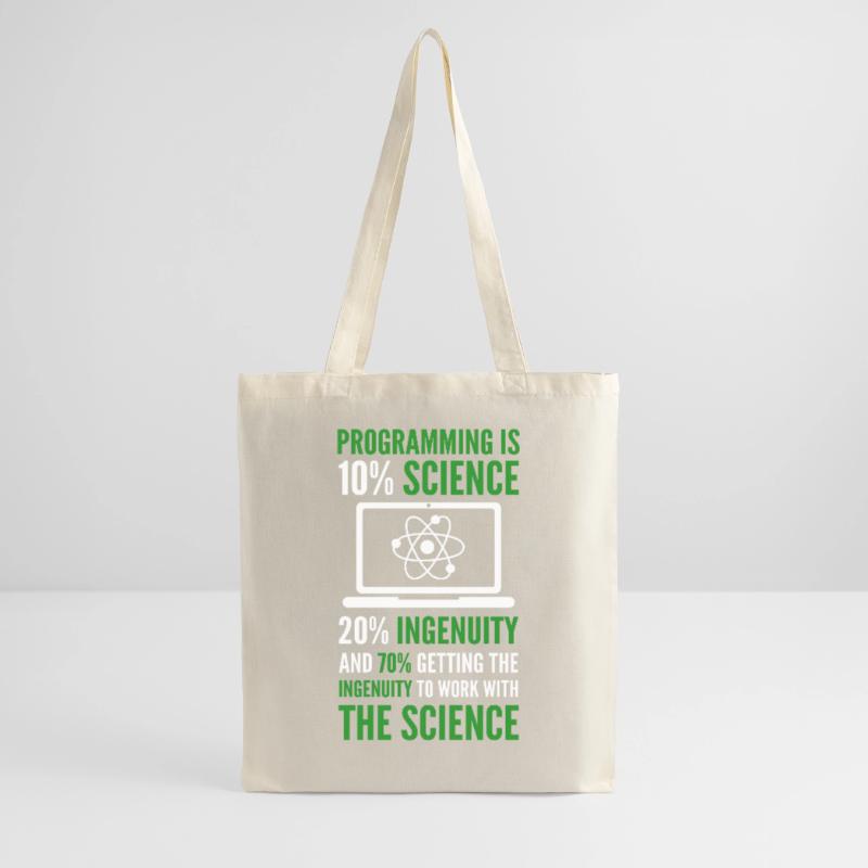 Programming is Science Computer Developer Coding Stoffbeutel