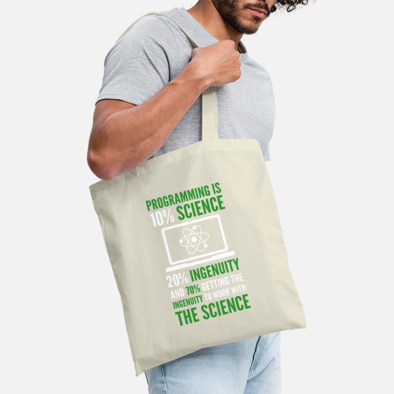 Programming is Science Computer Developer Coding Stoffbeutel