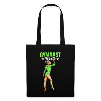 Gymnaste Maman Gymnaste Gymnastique Gymnastique Gymnastique - Sac en tissu - noir - Devant