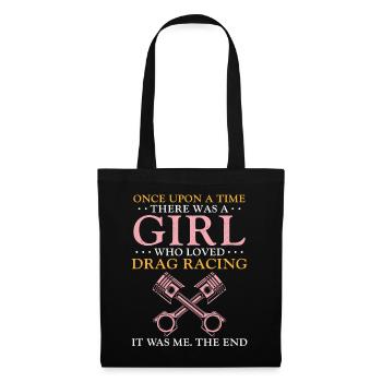 Drag Racing Race Car Girl Once - Tote Bag - black - Front