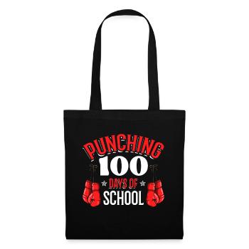 Punching 100 Days of School Sports Boxing Gloves - Tote Bag - black - Front