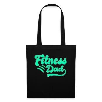Fitness Papa Cadeau - Sac en tissu - noir - Devant
