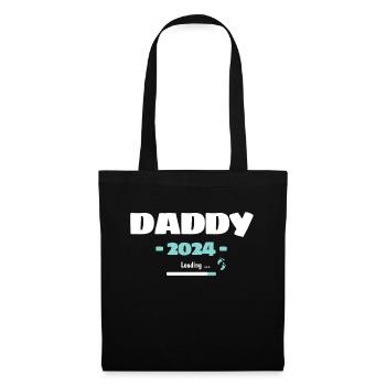 Daddy Loading 2024 Expectant Papa Father Birth - Tote Bag - black - Front