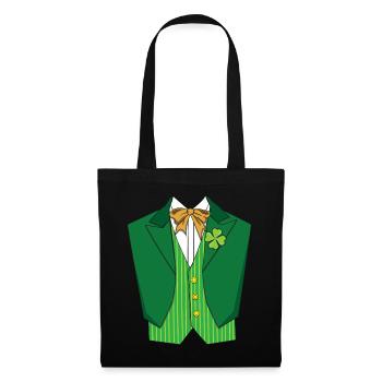 Costume Saint Paddy Shamrock Saint Patricks - Tote Bag - black - Front
