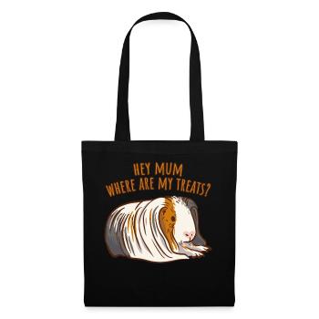 Hé maman où sont mes friandises Cochons d’Inde 7 luxure - Sac en tissu - noir - Devant