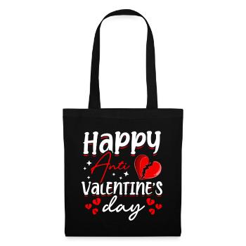Joyeux anti-Saint-Valentin Hater’s Heart Broken - Sac en tissu - noir - Devant