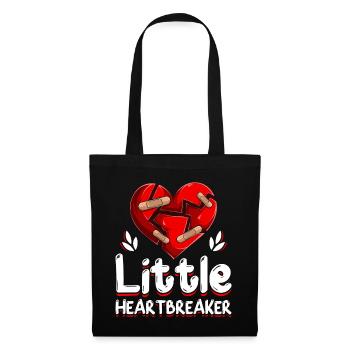 Anti-Saint-Valentin Petit briseur de cœur - Sac en tissu - noir - Devant