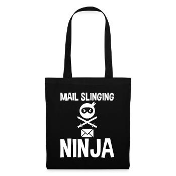 Mail Slinging Ninja 4 - Tote Bag - black - Front