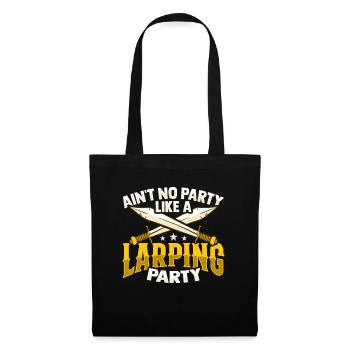 Larp Rpg RPG Jeu de rôle Conception de jeu pour une fête Larping - Sac en tissu - noir - Devant