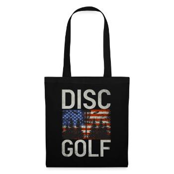 Joueur de Disc Golf et d’Ultimate Frisbee - Sac en tissu - noir - Devant